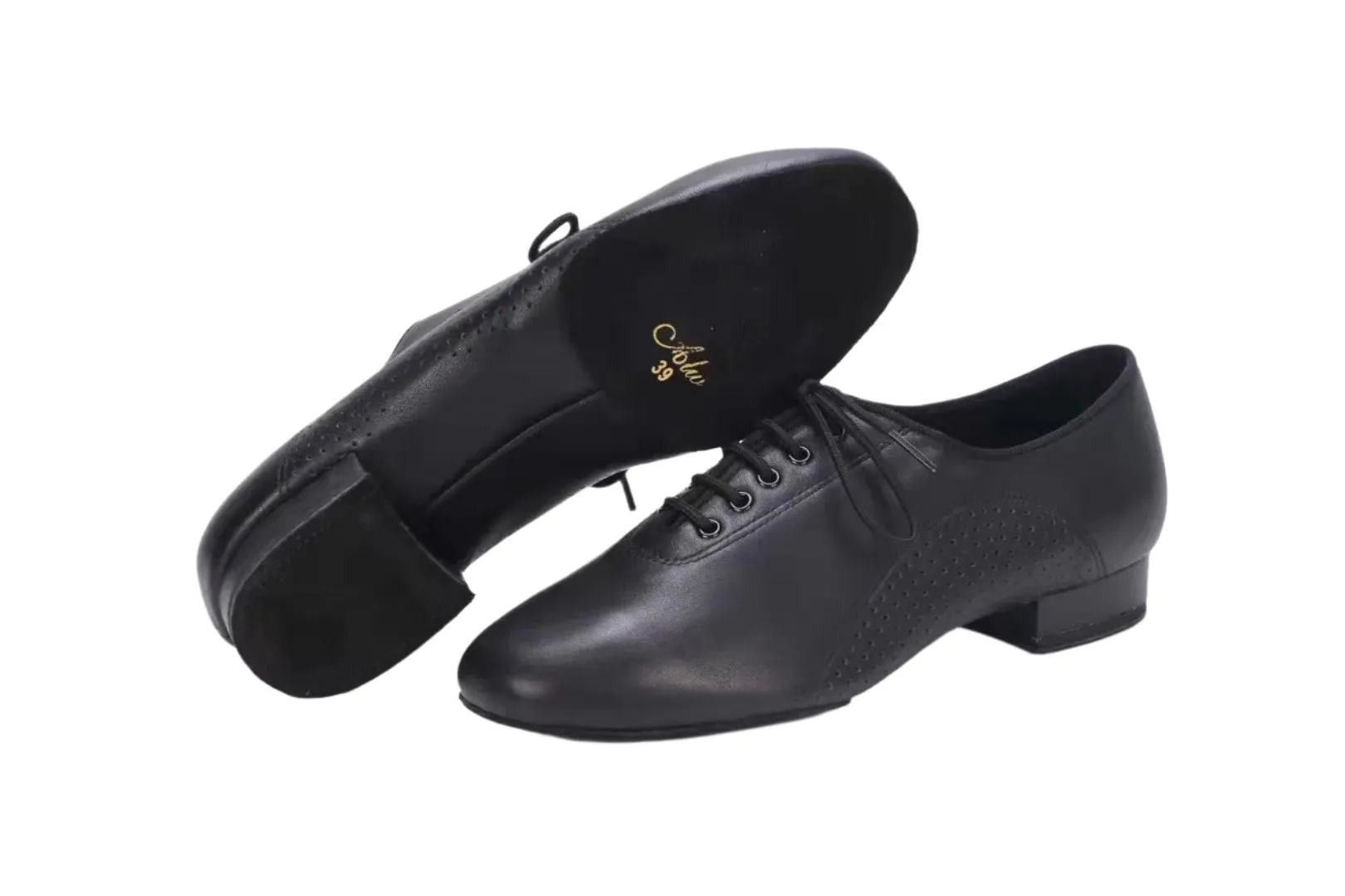 AILIANWU.B002 MENS CALF LEATHER BALLROOM DANCE SHOES