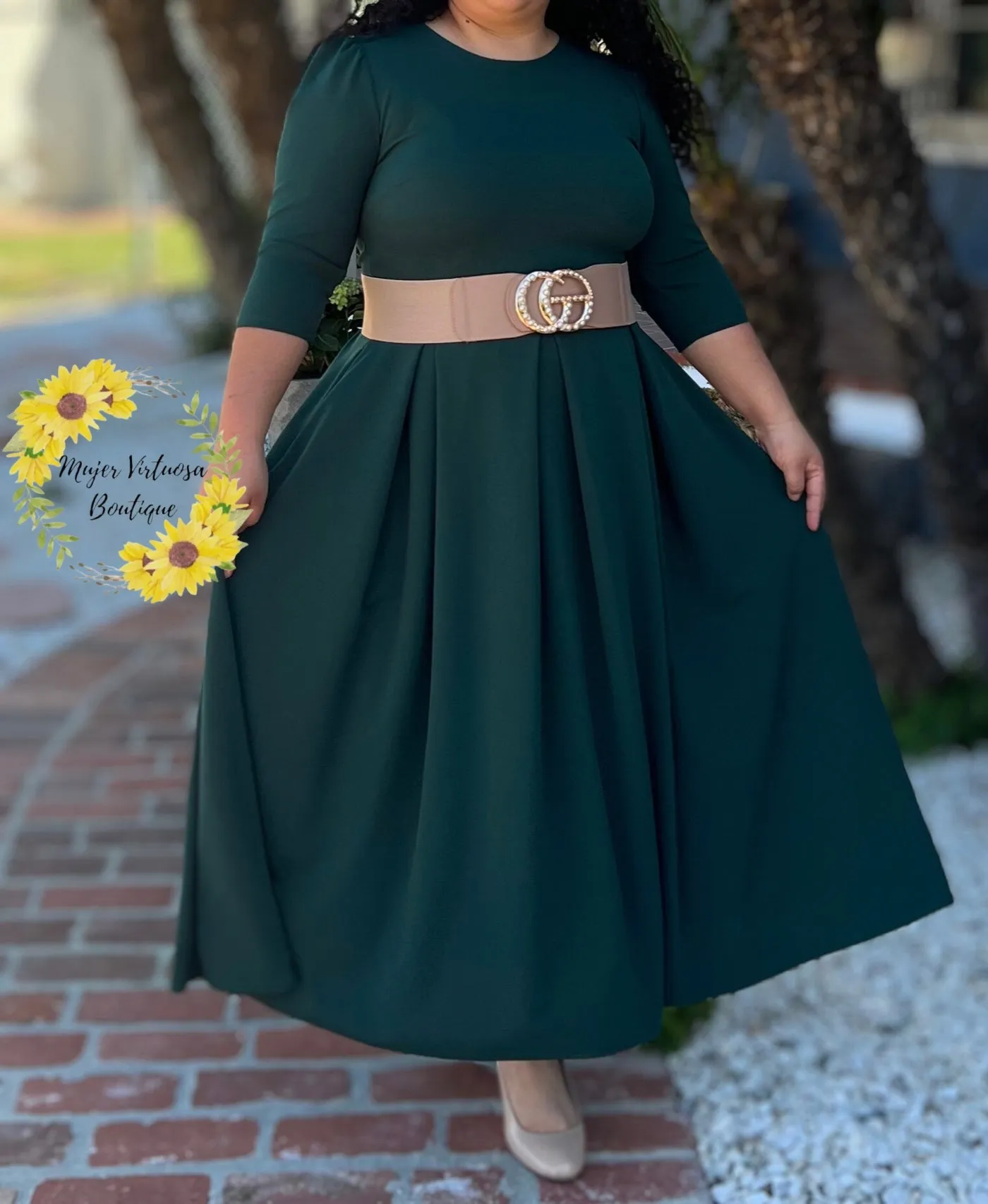 Alessia Hunter Green Dress (Paletoneado)