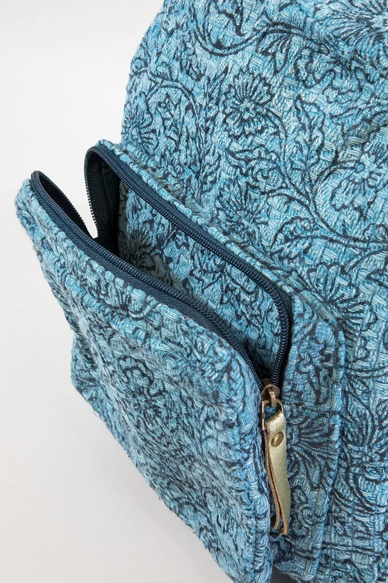 Denim Blue Backpack Handmade