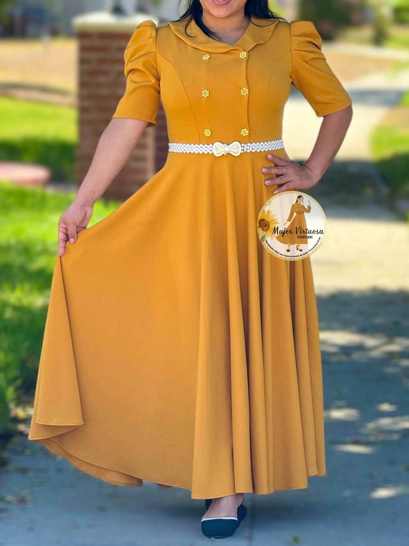 Dorothy Mustard Vintage Dress