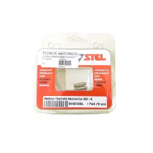 Elettrodo Medio per Torcia Plasma STEL Hammercut 40K e Thor 41K conf.10 pz