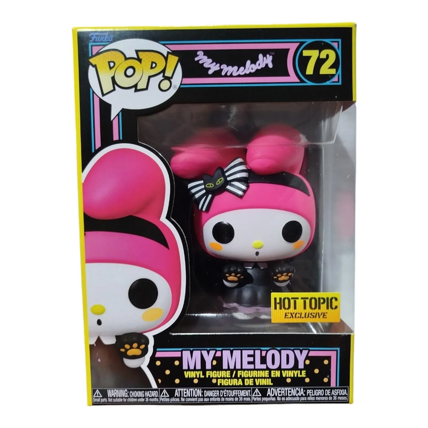 Funko Pop Blacklight My Melody 72 Special Edition Melody