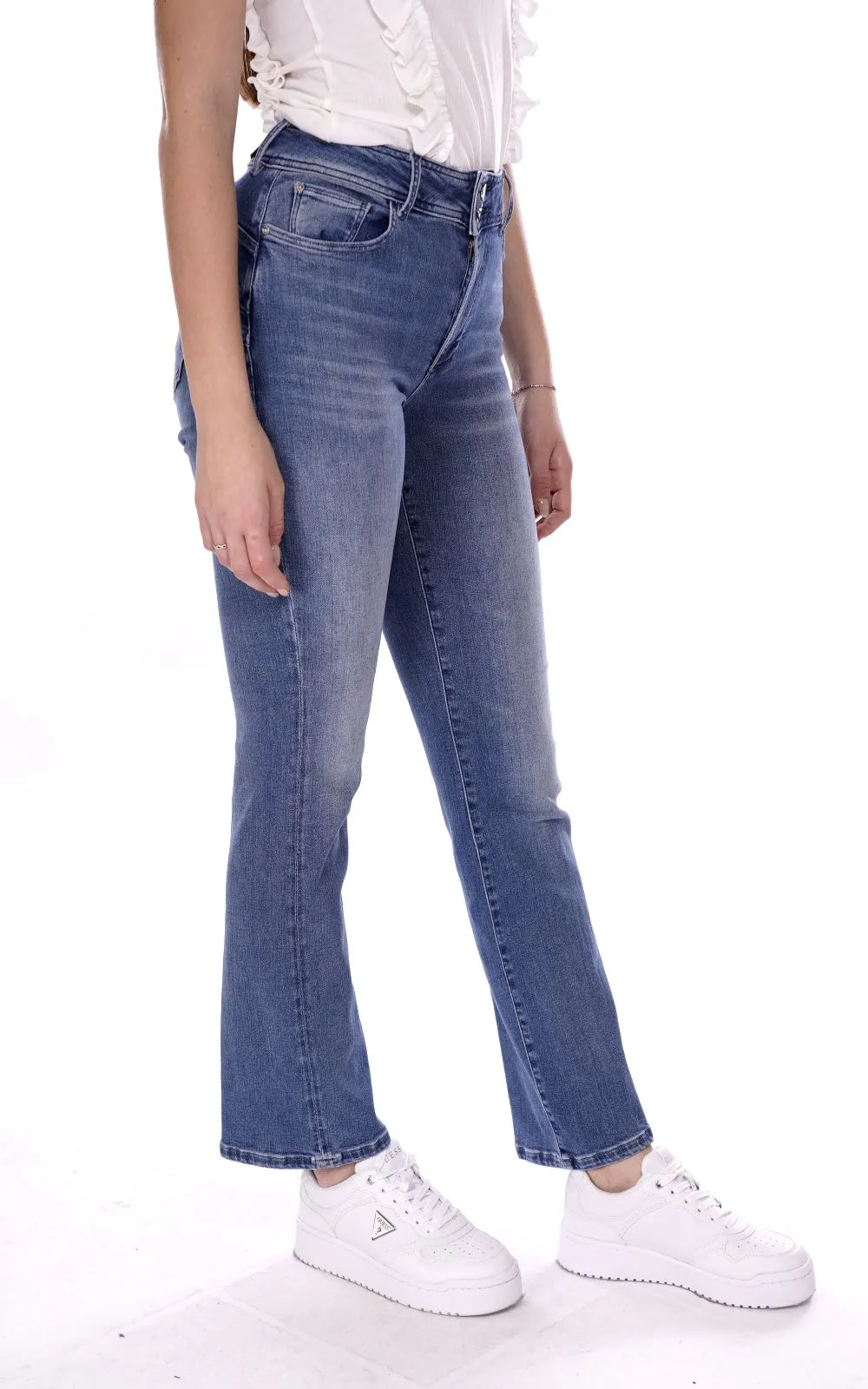 Guess Pantalone Blu Da Donna