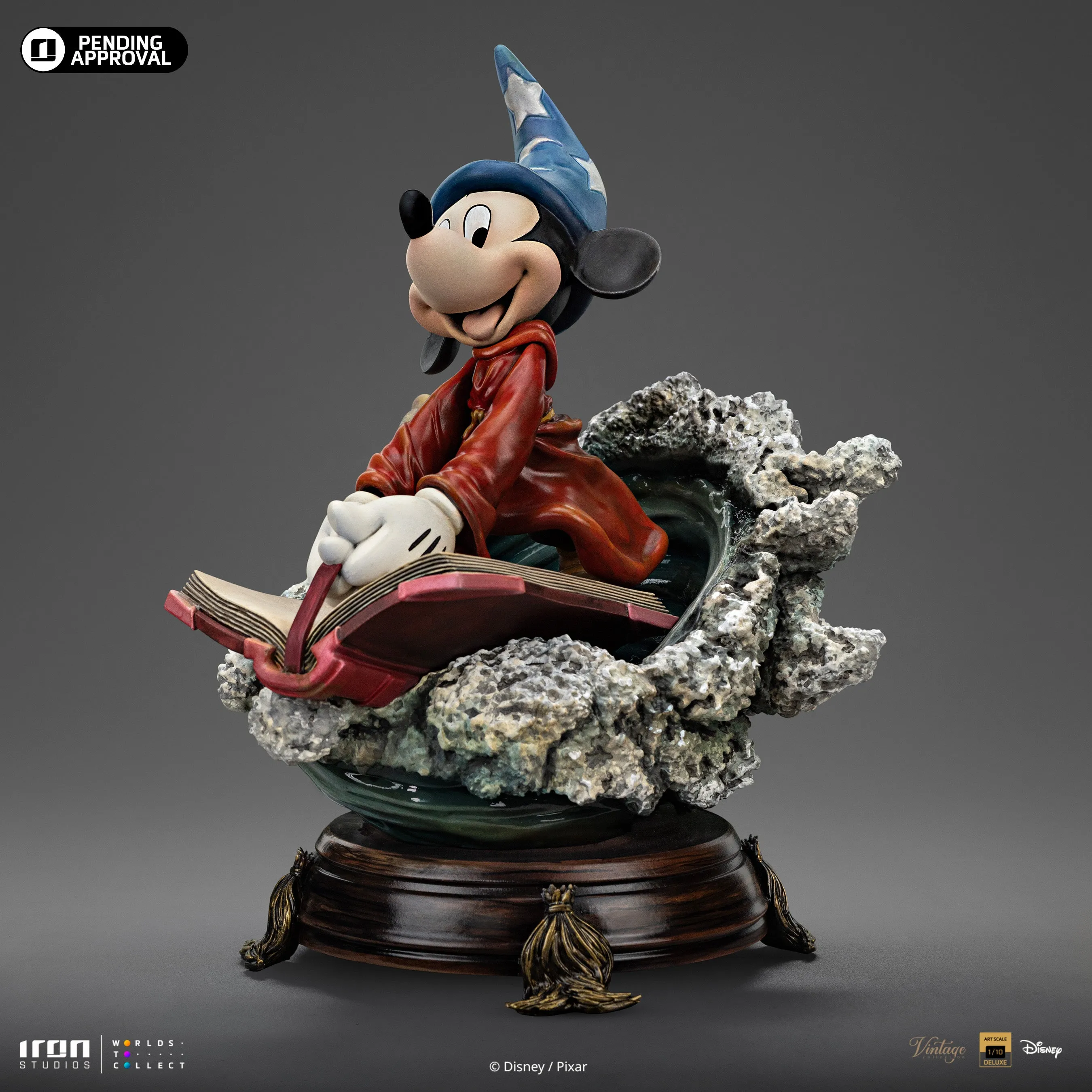 IRON Studios: Disney - Hechicero Mickey Deluxe Escala De Arte 1/10