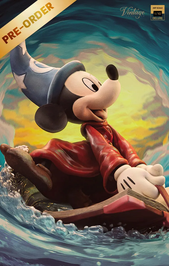 IRON Studios: Disney - Hechicero Mickey Deluxe Escala De Arte 1/10