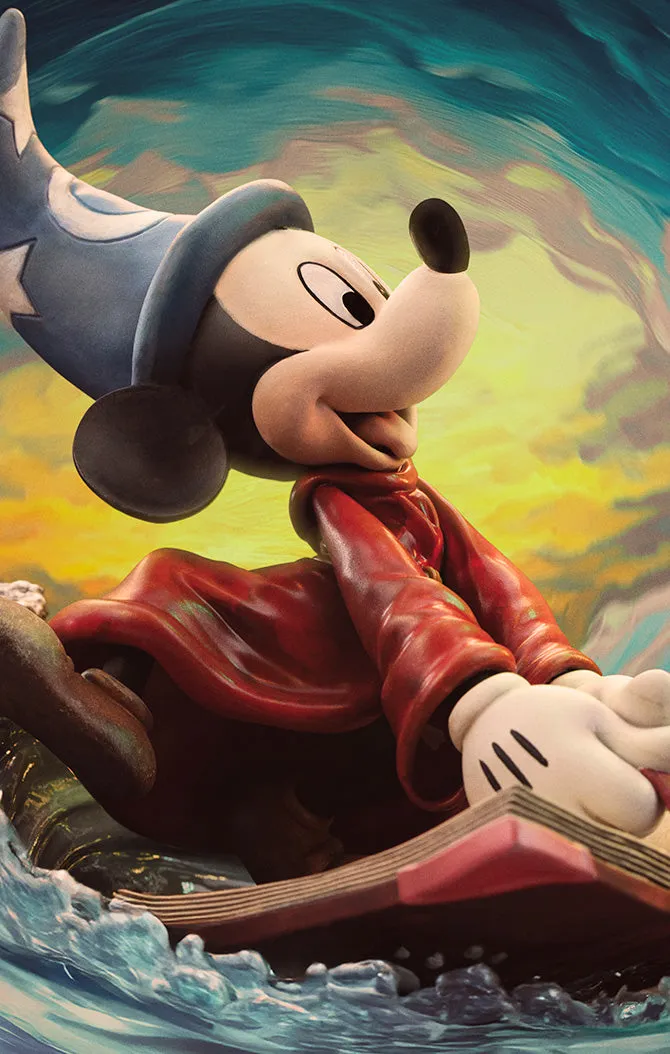 IRON Studios: Disney - Hechicero Mickey Deluxe Escala De Arte 1/10