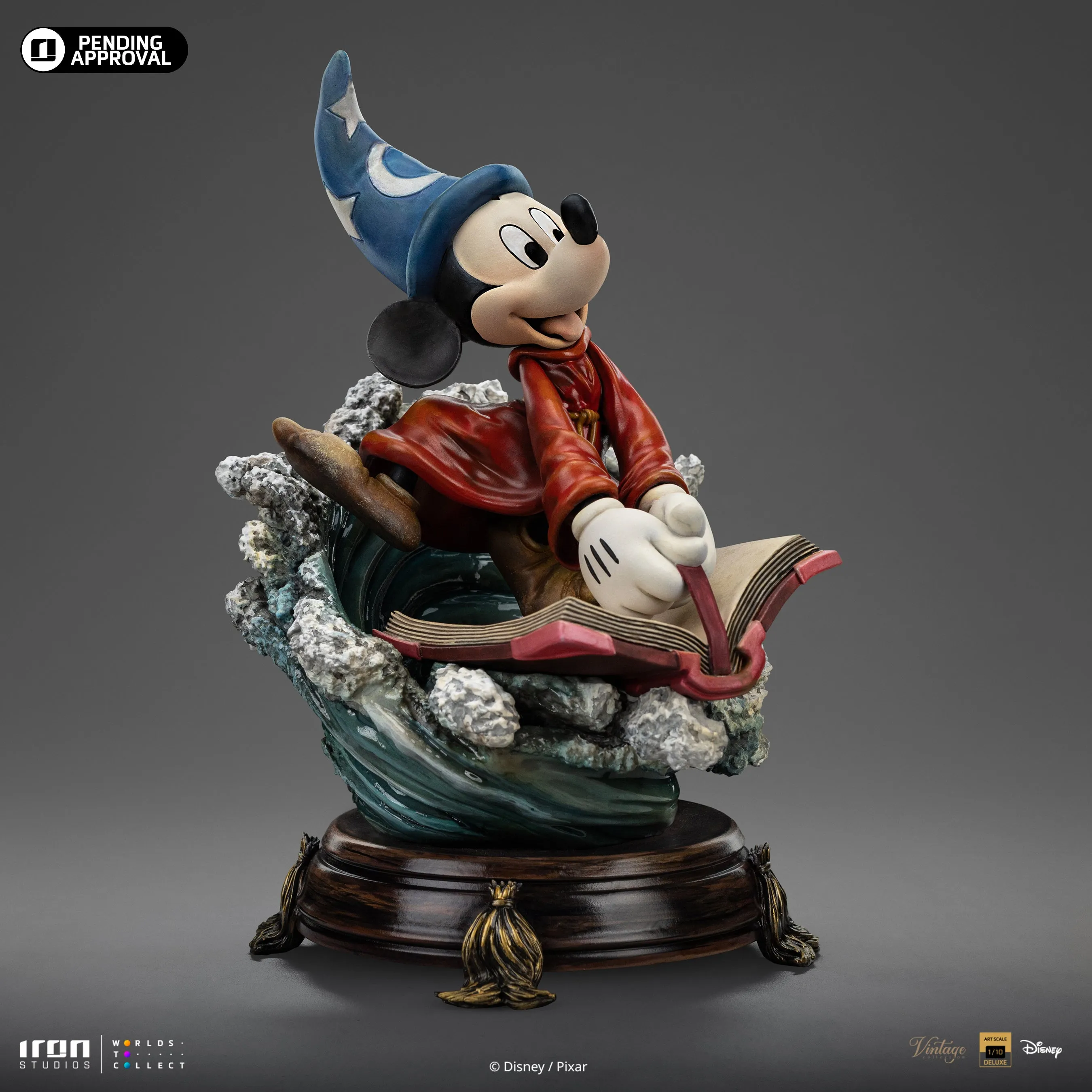 IRON Studios: Disney - Hechicero Mickey Deluxe Escala De Arte 1/10