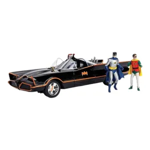 Jada Toys Vehículo Batmobile With Figures Con Luz Escala 1:18 Batman Clasic Tv Series