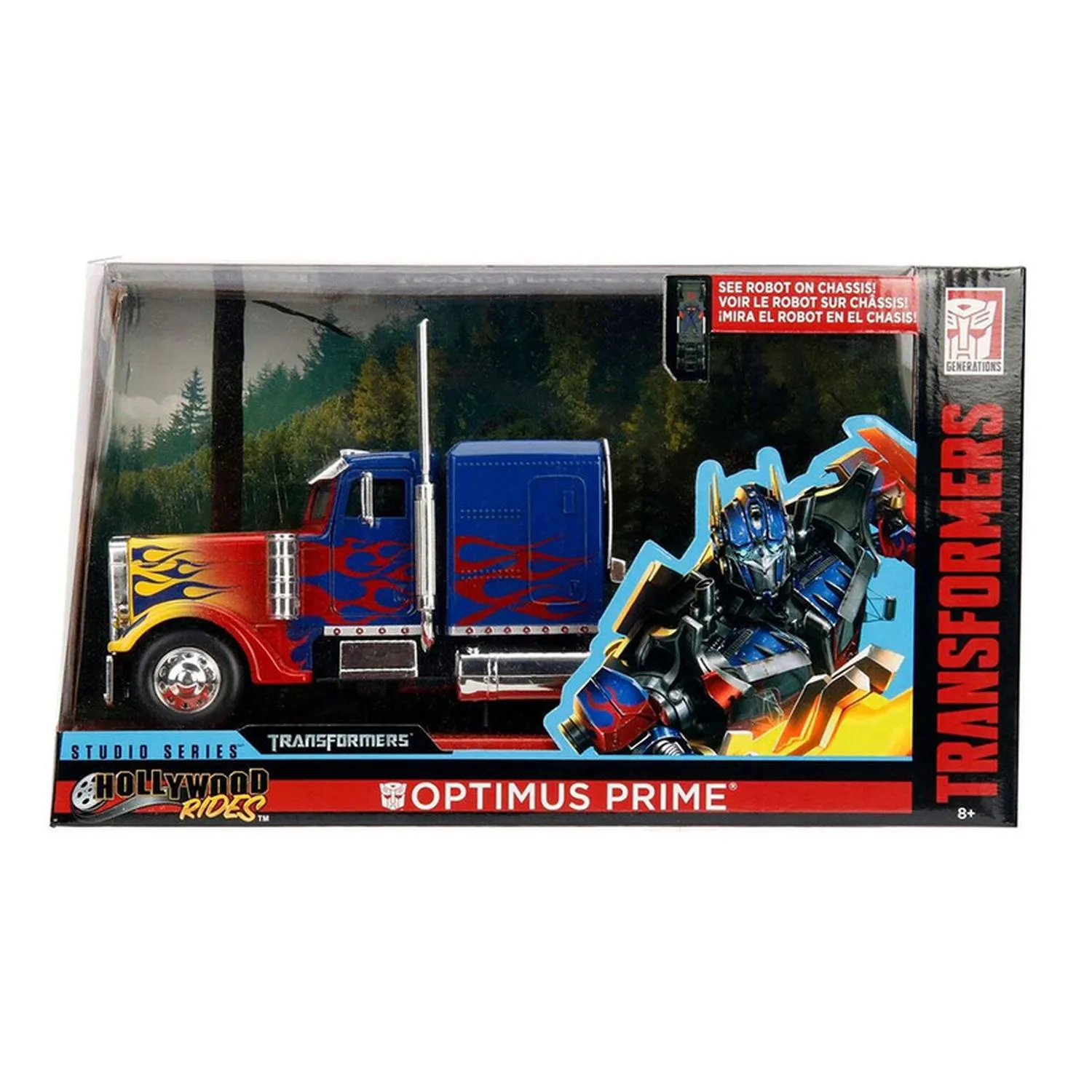 Jada Toys Vehículo Ontimus Prime Flama Escala 1:24 Transformers