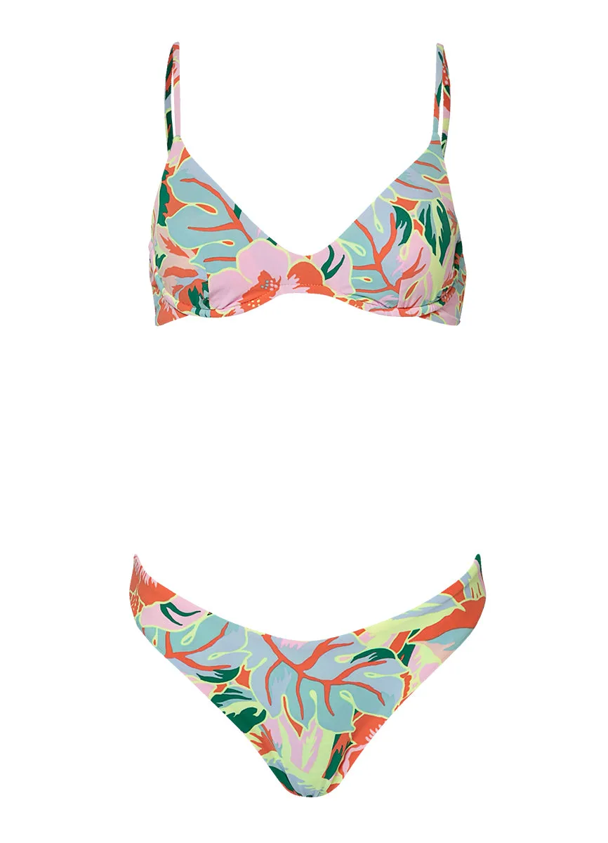 Maaji Neon Leafy Irene Unmolded Underwire Bikini Top