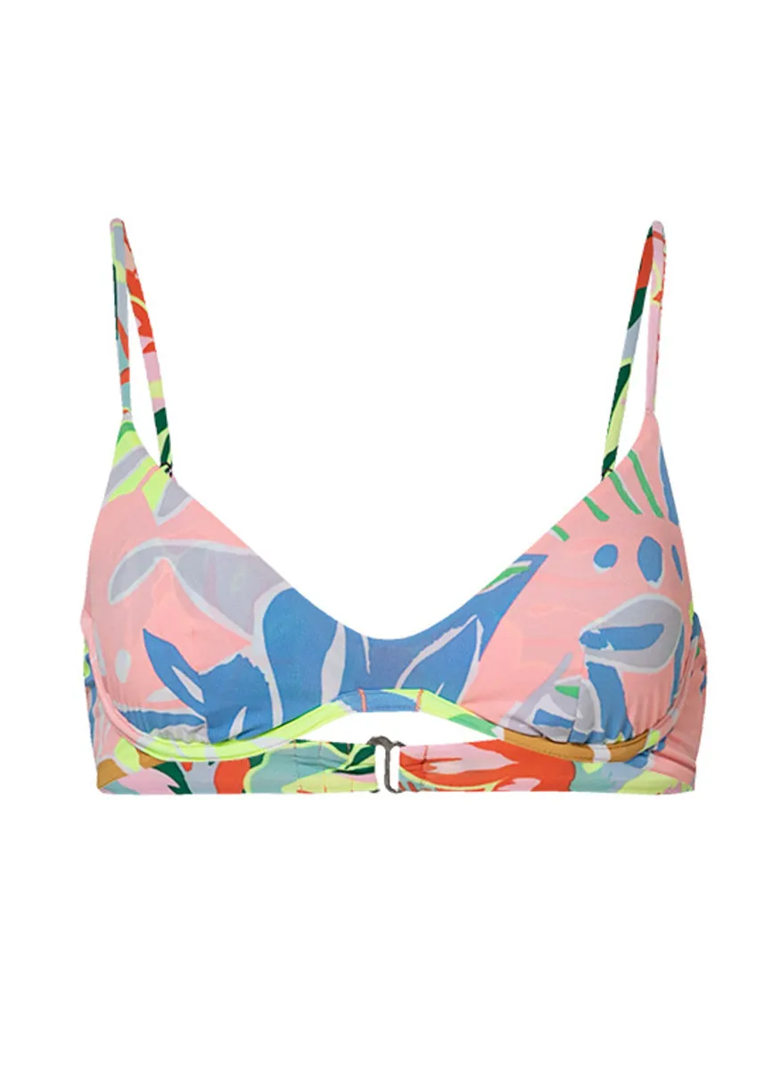 Maaji Neon Leafy Irene Unmolded Underwire Bikini Top