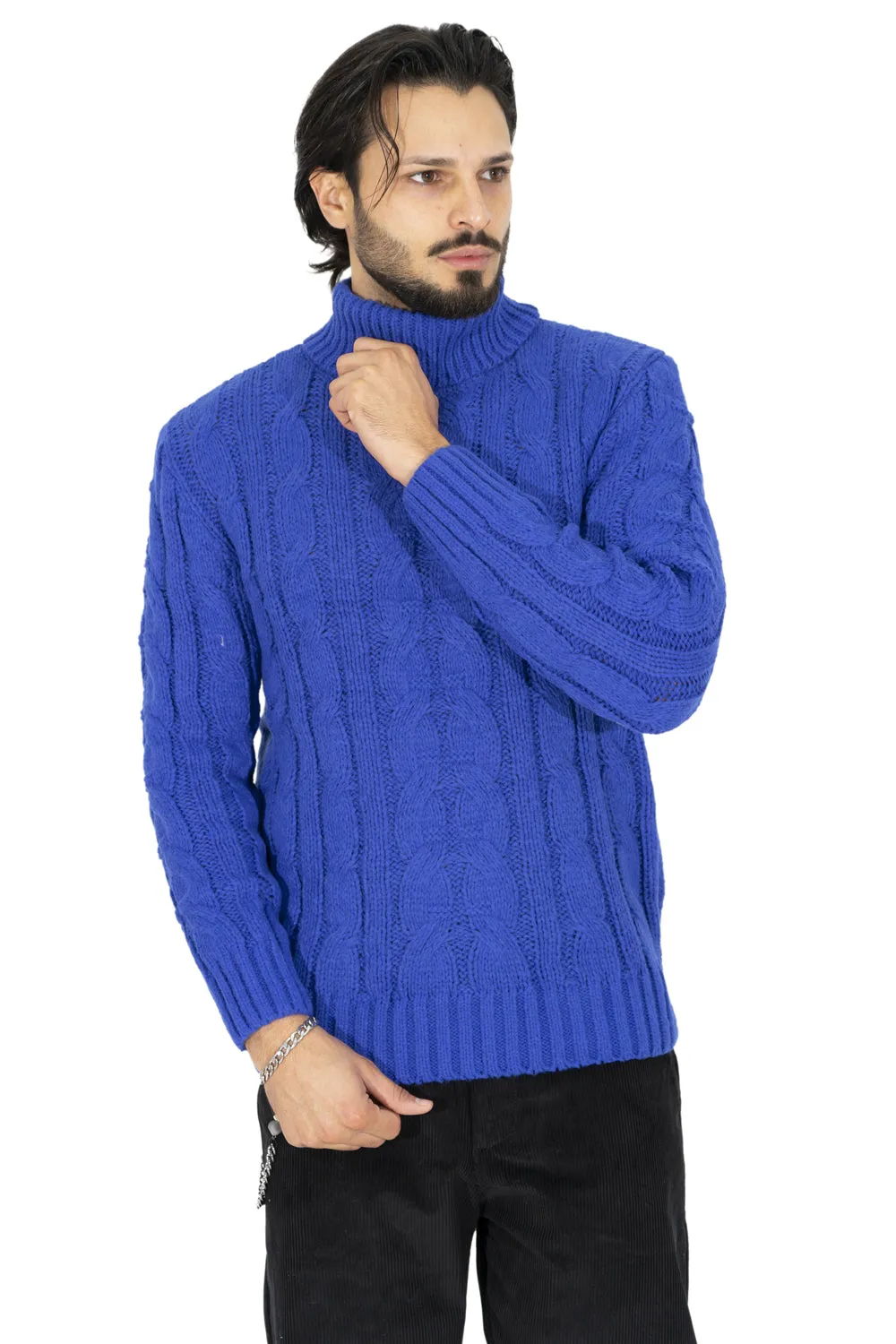 Maglione Uomo Lana Dolcevita Collo Alto Art. Mg103