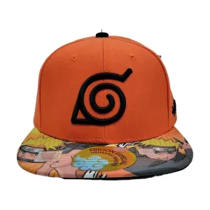 New Arrival Kndit Caps Gorra Naranja Logo Konoha Naruto