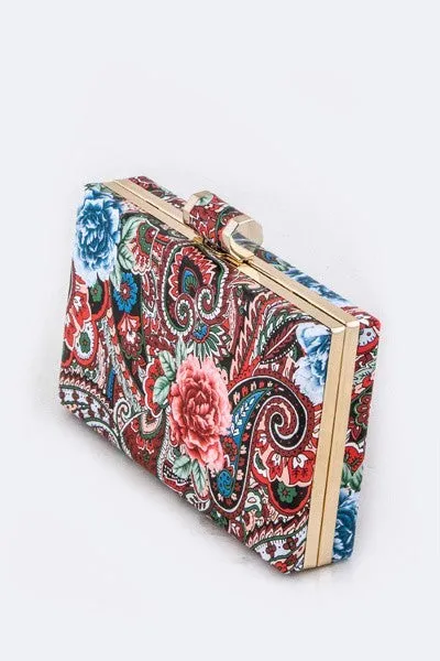 Paisley Print Retro Design Shoulder-Clutch Bags