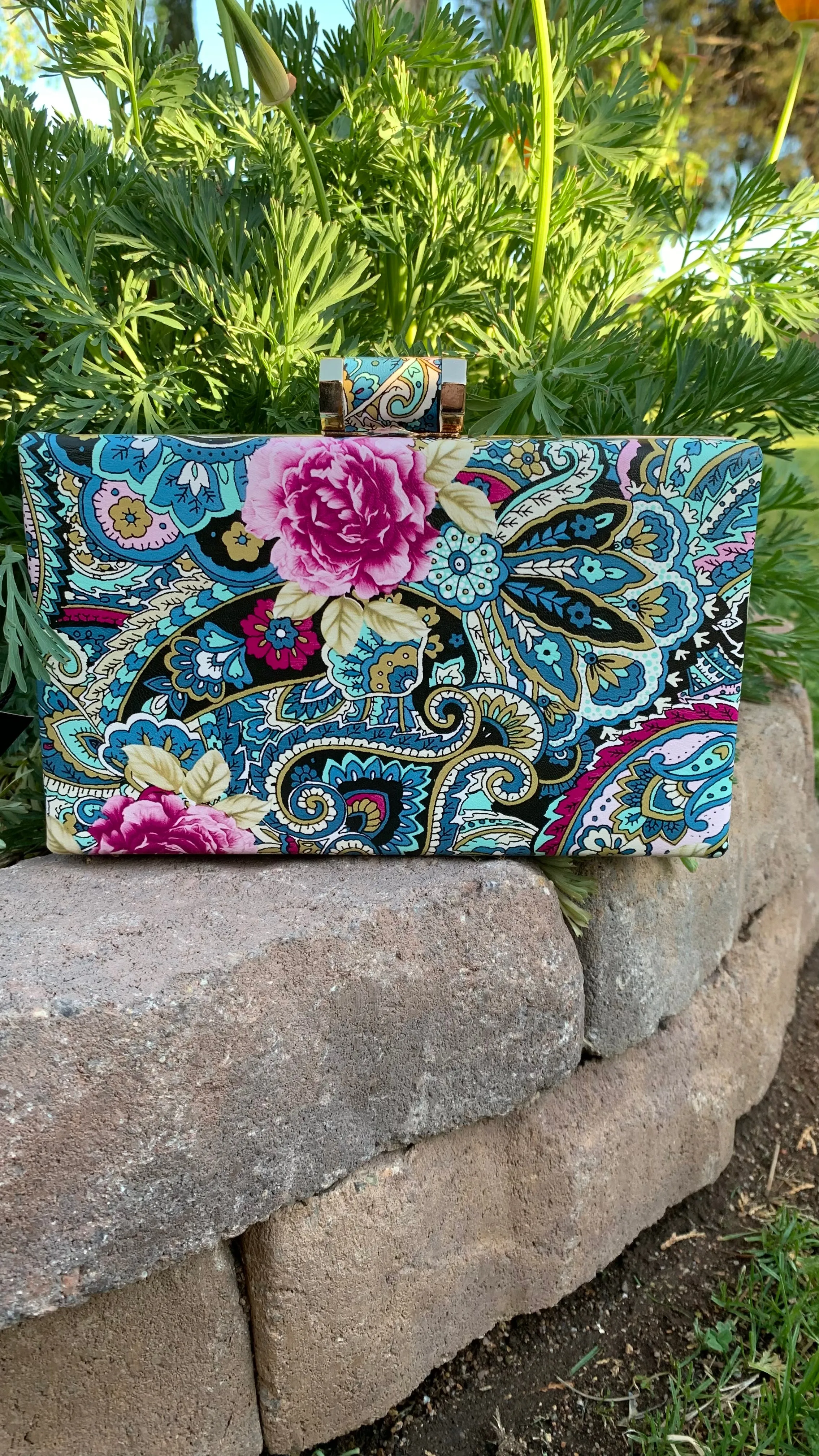 Paisley Print Retro Design Shoulder-Clutch Bags