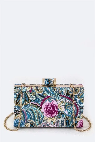 Paisley Print Retro Design Shoulder-Clutch Bags