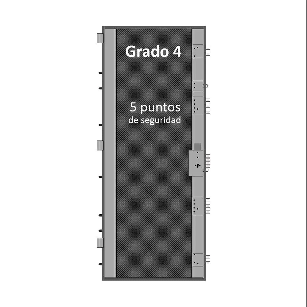 Puerta Acorazada Cearco Grado 4 Omega Verona Madera 5 puntos