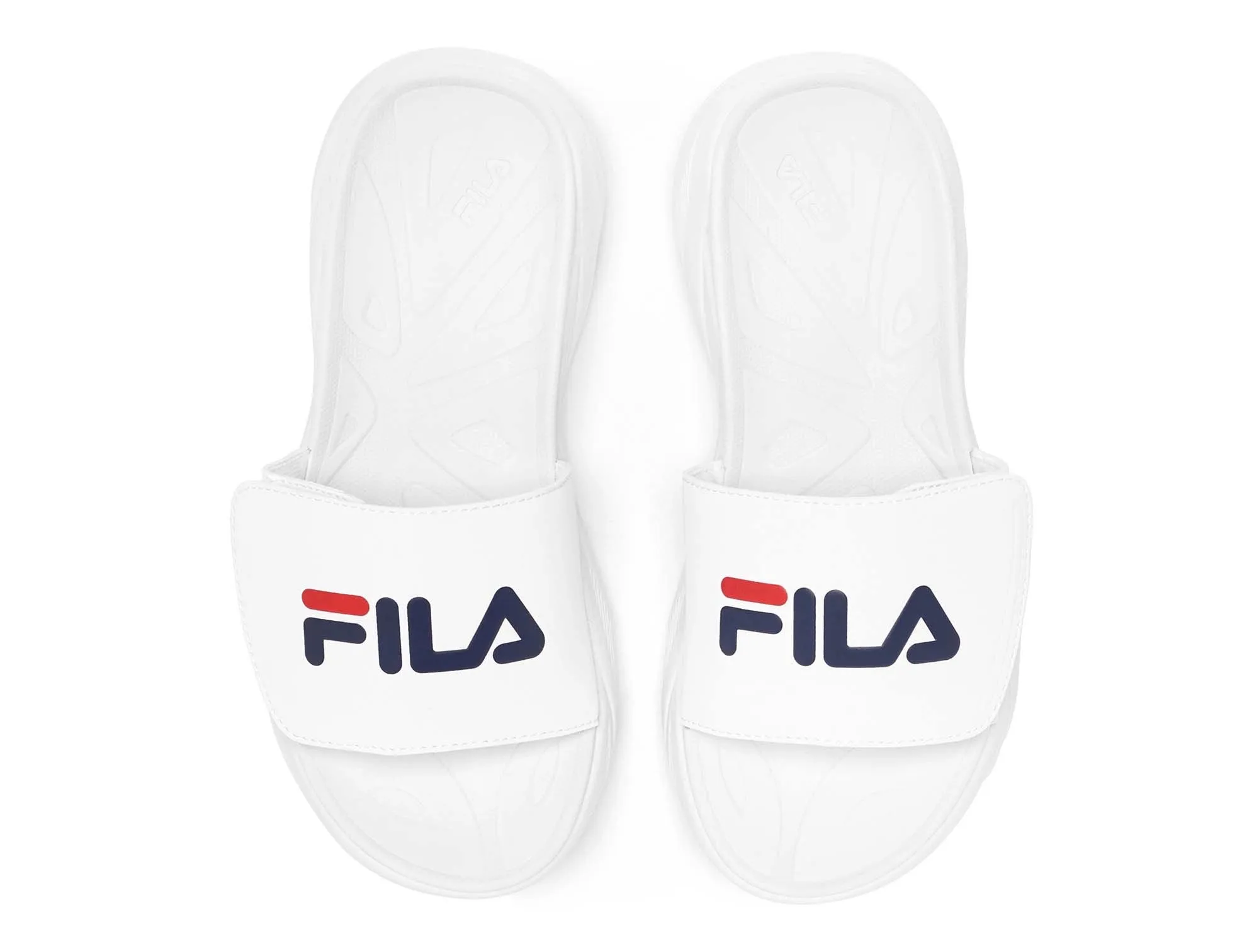 Sandalia Fila Zen Slide Layered Mujer Blanco