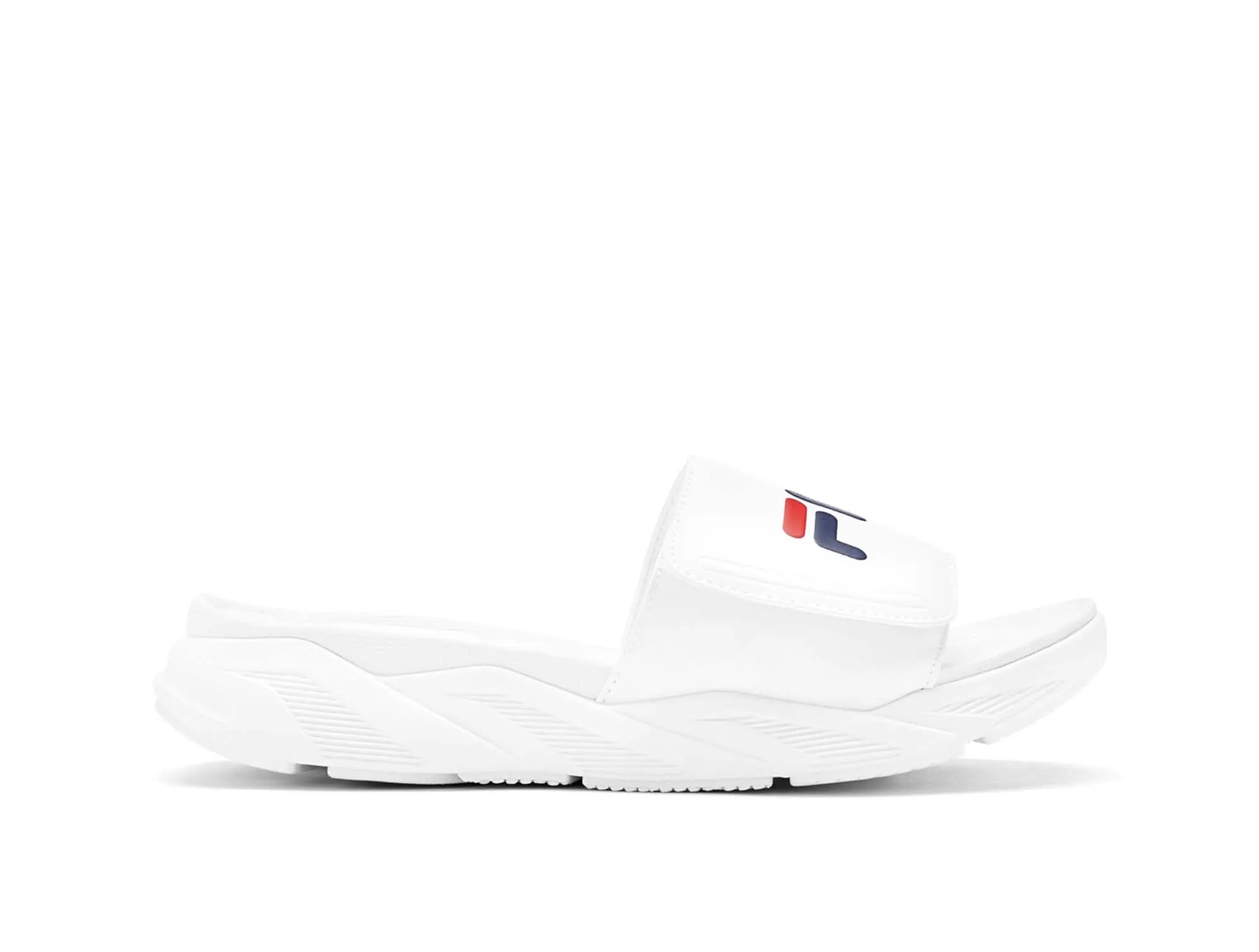 Sandalia Fila Zen Slide Layered Mujer Blanco