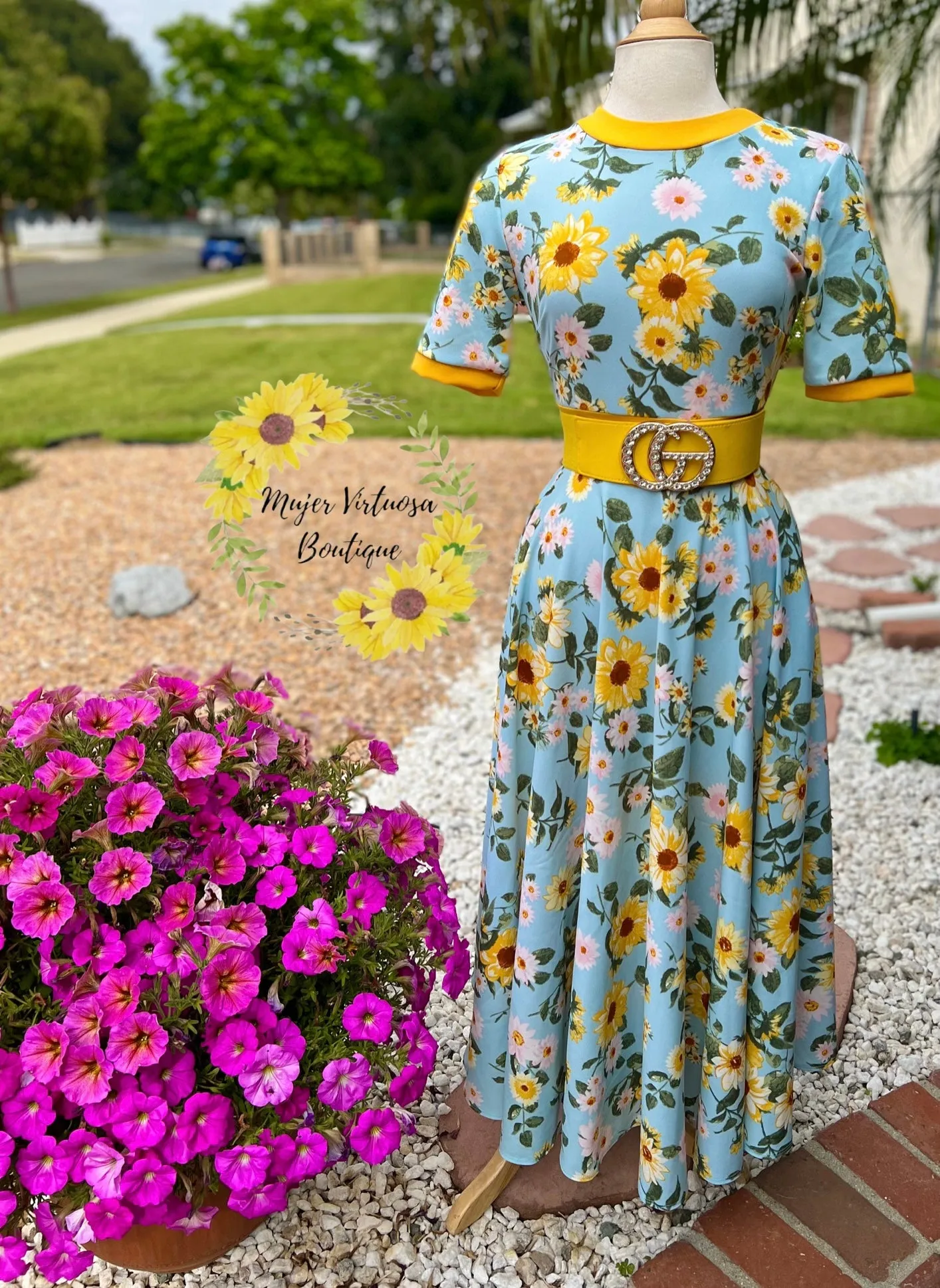 Sunflower Celeste Retro Dress