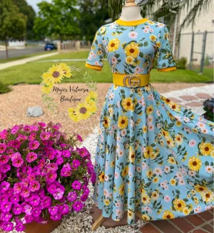 Sunflower Celeste Retro Dress