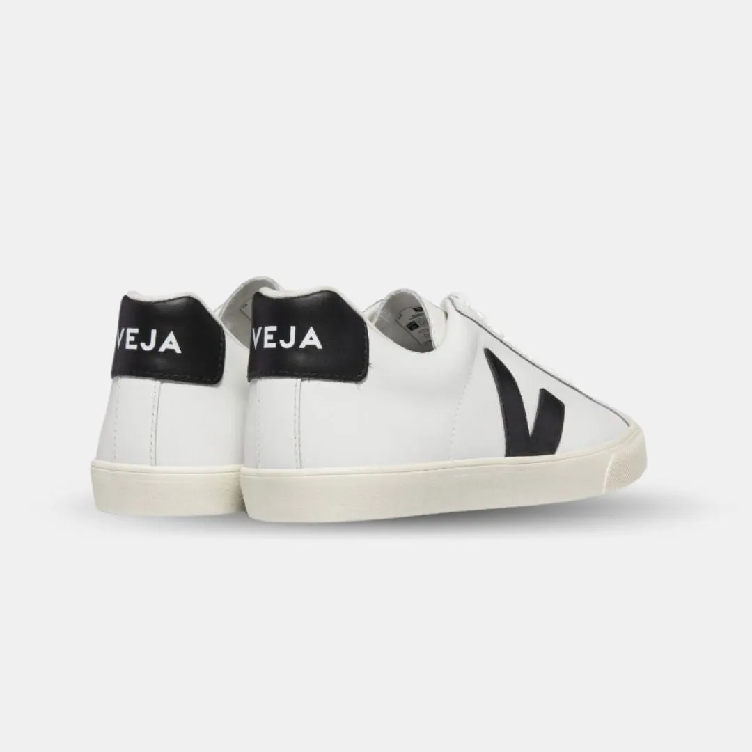 Veja Men's Esplar Logo Leather Extra White Black