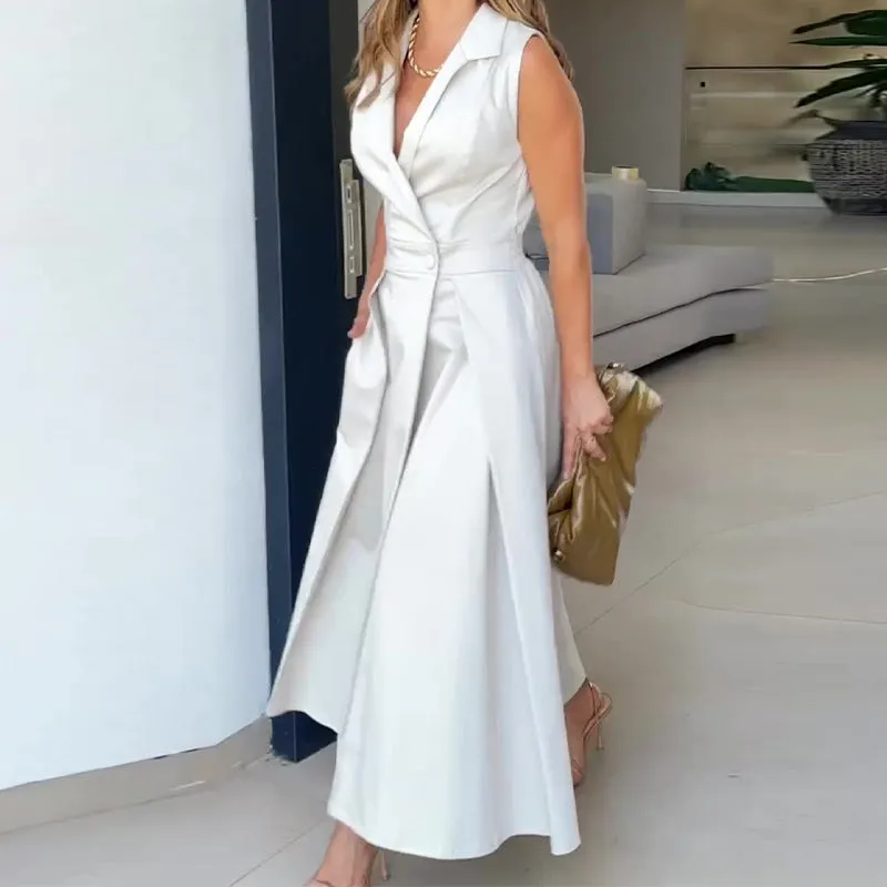 Vestido Alba Midi Decote V