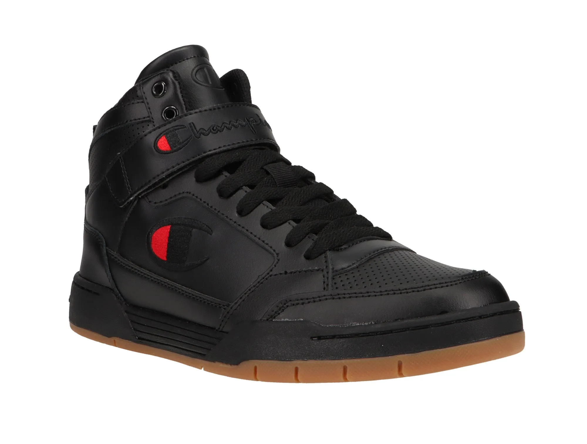 Zapatilla Champion Arena Power Hi Cuero Hombre Negro